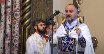 The Primate of the Armenian Diocese of France offered his inaugural episcopal Liturgy in the Mother Cathedral