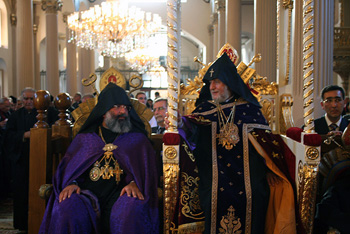 Pontiff of All Armenians Welcomed in the Cathedral of the Holy Mother of God in Istanbul