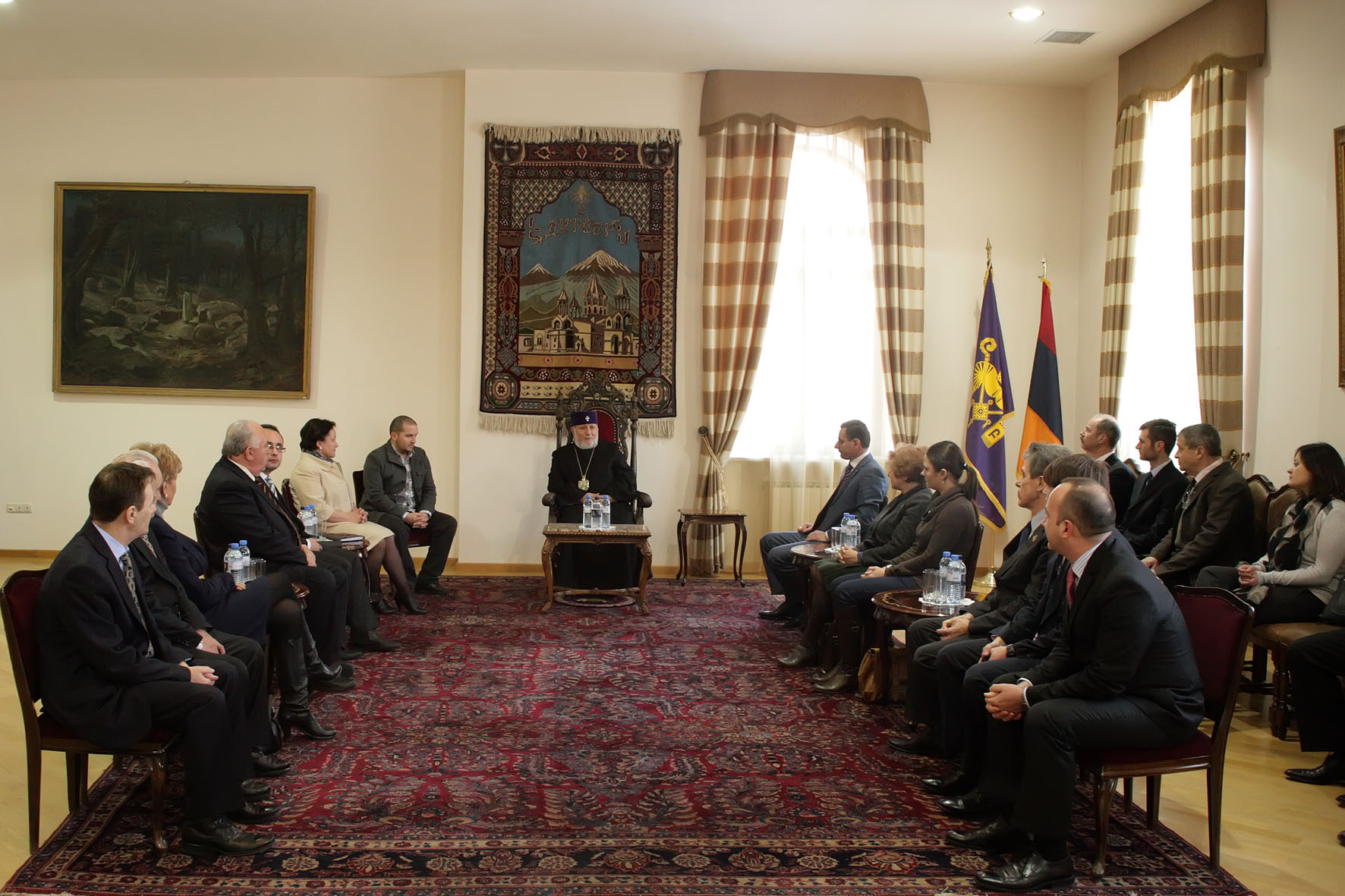 Catholicos of All Armenians Received the Euronest Commission Delegation