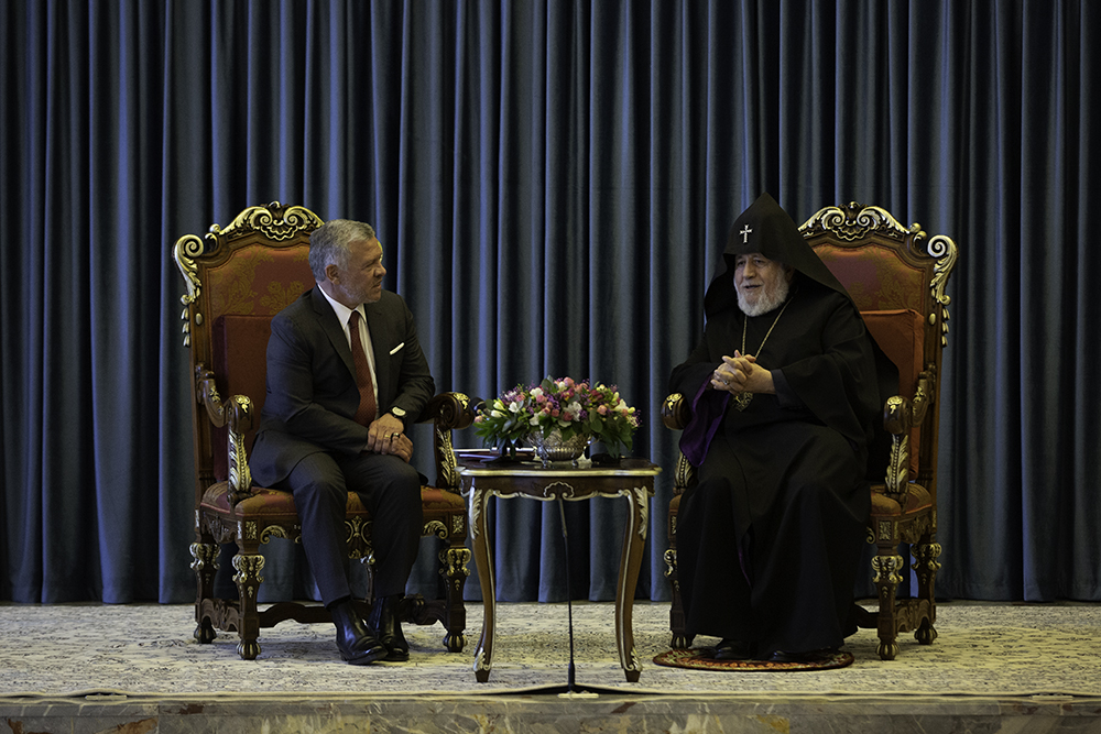 Catholicos of All Armenians Hosted the King of Hashemite Kingdom of Jordan